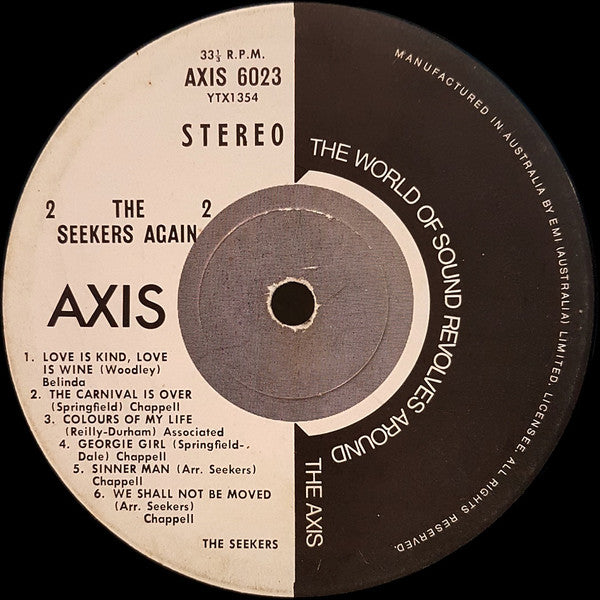 The Seekers : The Seekers Again (LP, Comp)