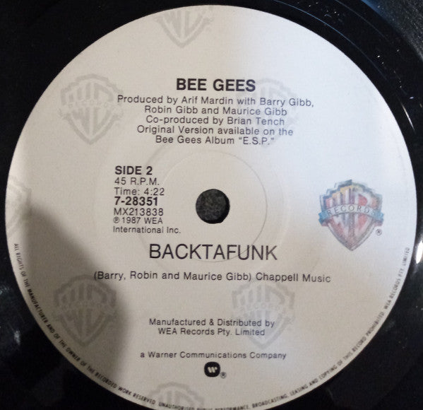 Bee Gees : You Win Again (7", Single)
