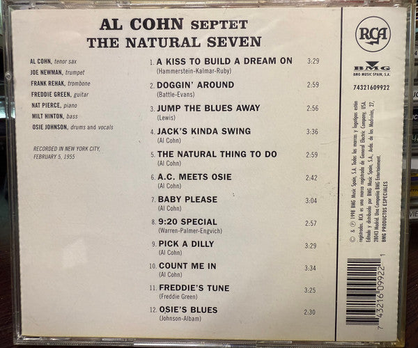 Al Cohn Septet : The Natural Seven (CD, Album, RE)