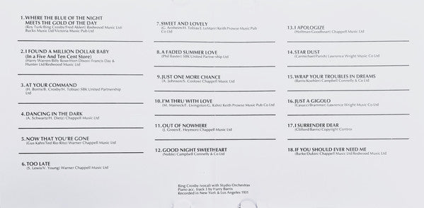 Bing Crosby : Bing Crosby (CD, Comp, MPO)