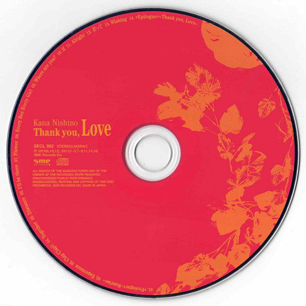 Kana Nishino : Thank You, Love (CD, Album)