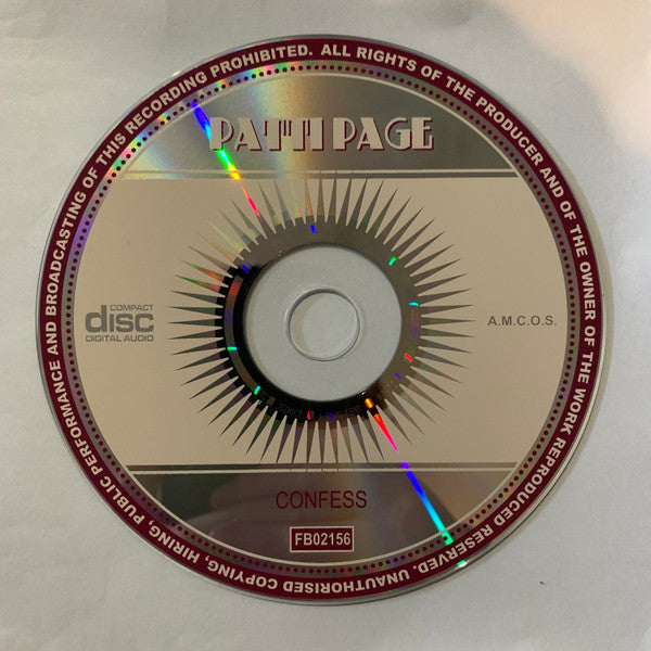 Patti Page : Confess (CD, Comp)