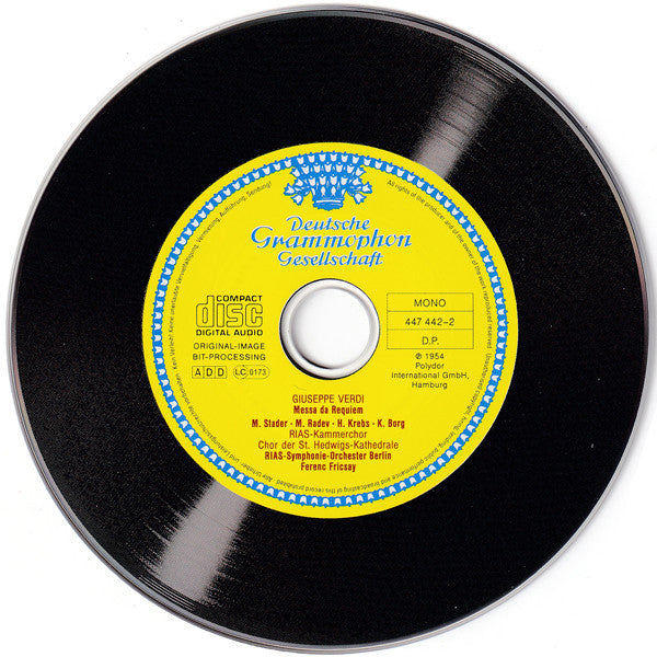 Verdi*, Ferenc Fricsay : Requiem (CD, Mono, RE, RM)