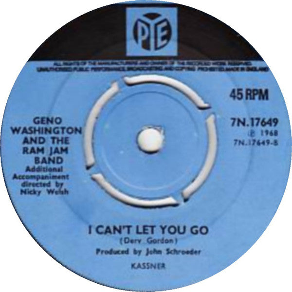 Geno Washington And The Ram Jam Band* : Bring It To Me Baby (7", Single, 4 P)