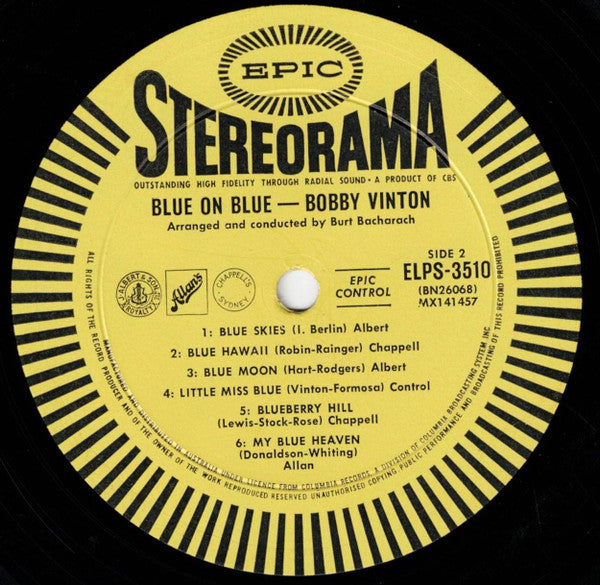 Bobby Vinton : Blue On Blue (LP, Album)