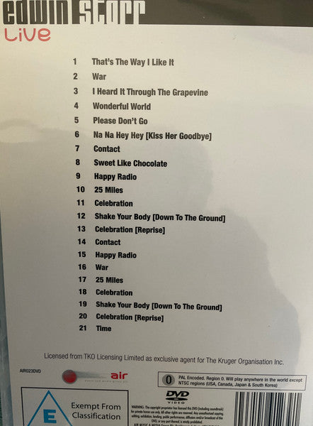 Edwin Starr : Live (DVD)