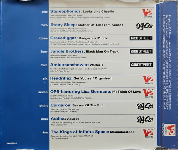 Various : HMV Presents V2 Sampler (CD, Comp, Promo)