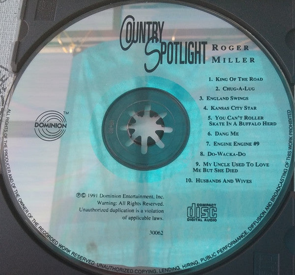 Roger Miller : Country Spotlight * Roger Miller (CD, Comp)