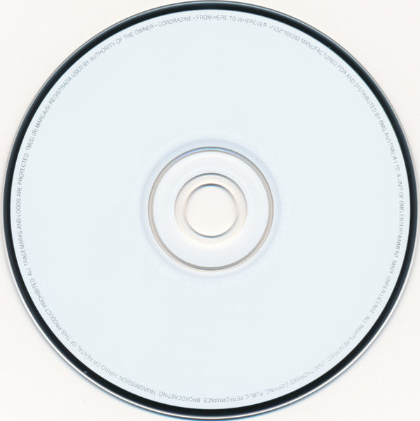Cordrazine : From Here To Wherever (CD, Album)