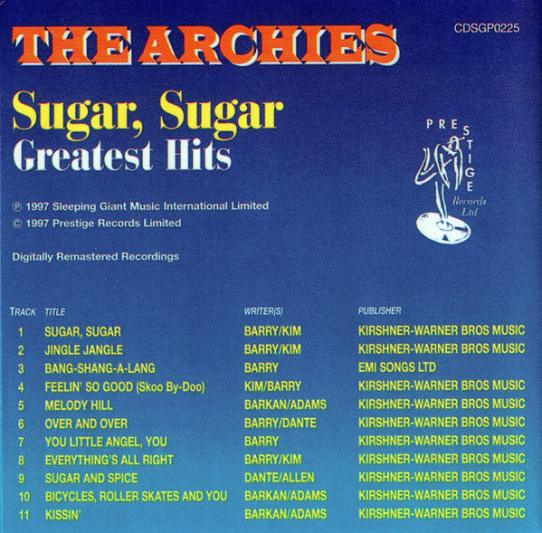 The Archies : Sugar, Sugar Greatest Hits (CD, RE, RM)
