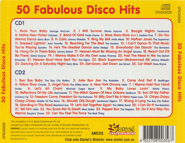 Various : 50 Fabulous Disco Hits (2xCD, Comp)