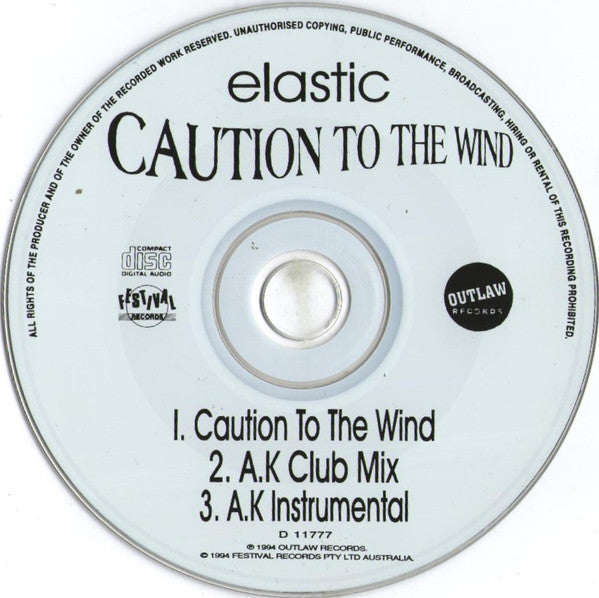 Elastic (5) : Caution To The Wind (CD, Single)