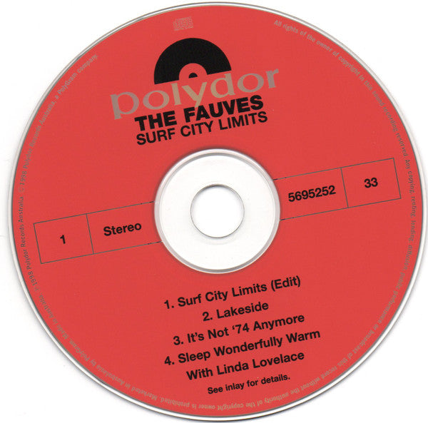 The Fauves : Surf City Limits (CD, Single)