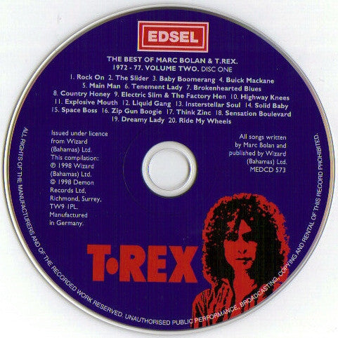 Marc Bolan & T. Rex : The Best Of '72-'77 - Volume Two (2xCD, Comp)