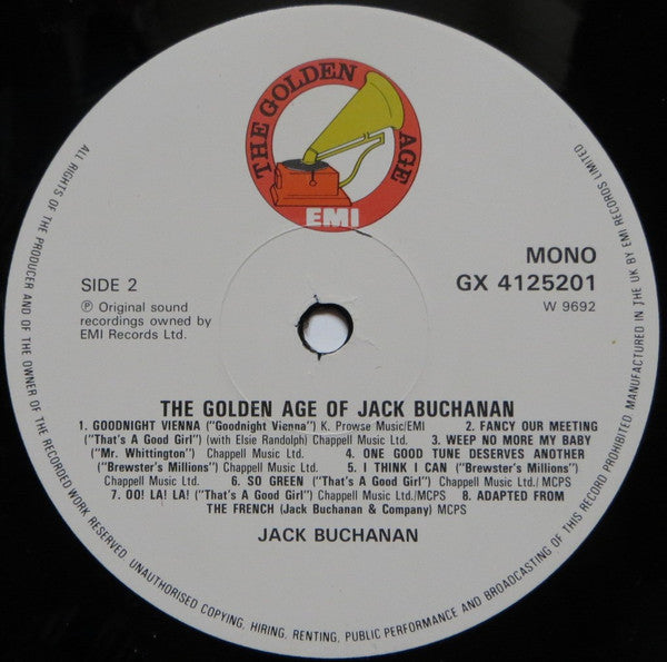 Jack Buchanan : The Golden Age Of Jack Buchanan (LP, Album, Comp, Mono)