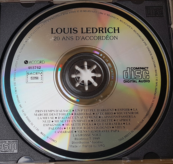Louis Ledrich : 20 Ans D'Accordéon (CD, Comp, RE)