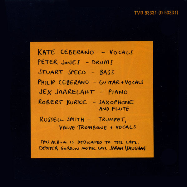 Kate Ceberano And Her Sextet : Like Now (CD, Album)