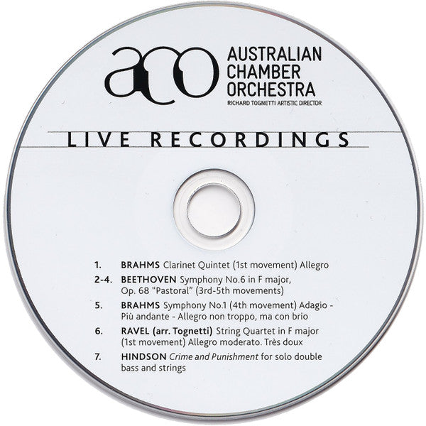 Australian Chamber Orchestra, Richard Tognetti : Live Recordings (CD, Comp, Promo)