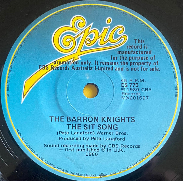 The Barron Knights : It Happened Down Under (7", Single, Promo)
