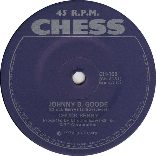 Chuck Berry : My Ding-A-Ling / Johnny B. Goode (7", Single)