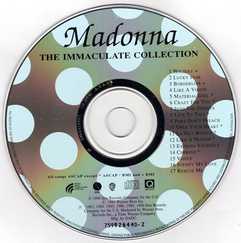 Madonna : The Immaculate Collection (CD, Comp, RE)