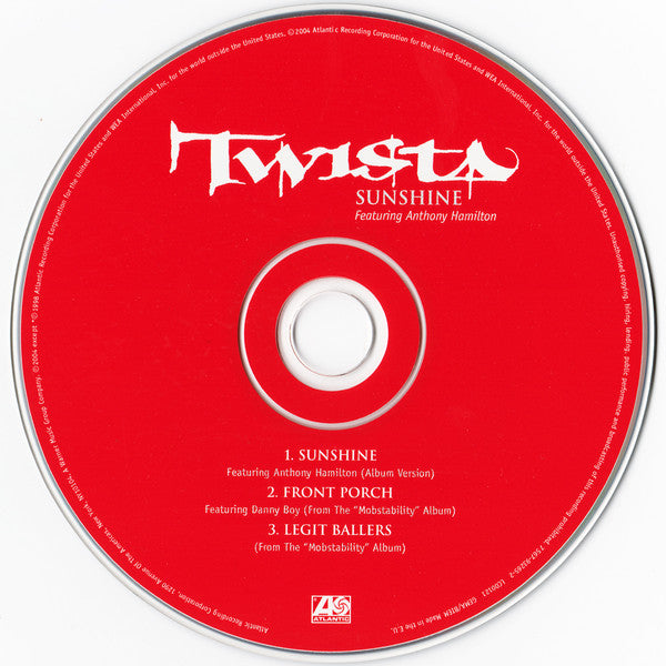 Twista Featuring Anthony Hamilton : Sunshine (CD, Single)
