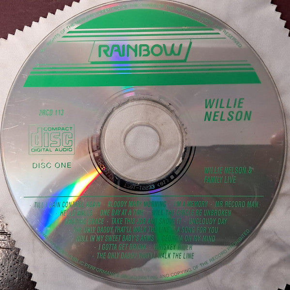 Willie Nelson : Willie Nelson & Family Live (2xCD, Comp)