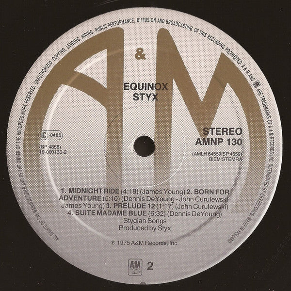 Styx : Equinox (LP, Album, RE)