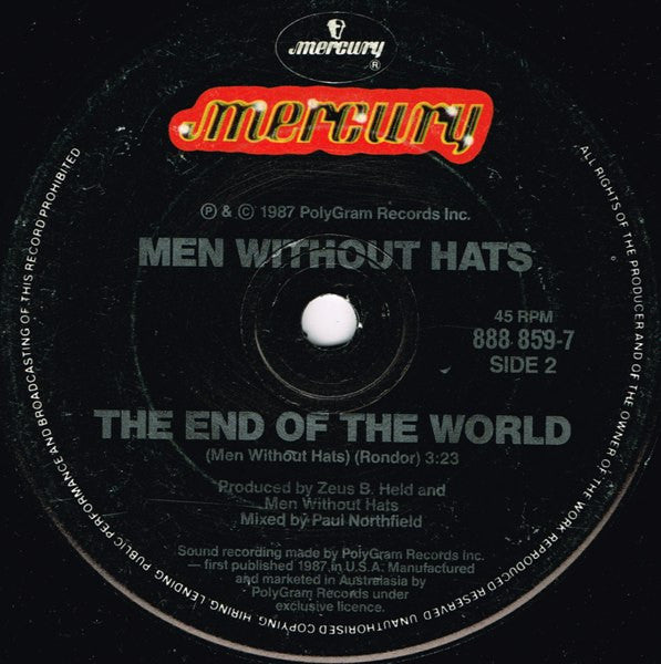 Men Without Hats : Pop Goes The World (7")
