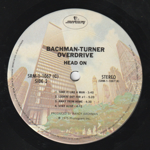 Bachman-Turner Overdrive : Head On (LP, Album)
