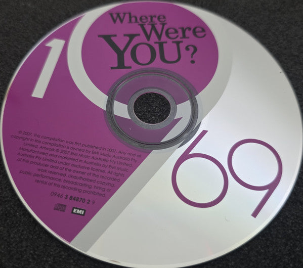 Various : Where Were You? 1969 (CD, Comp)