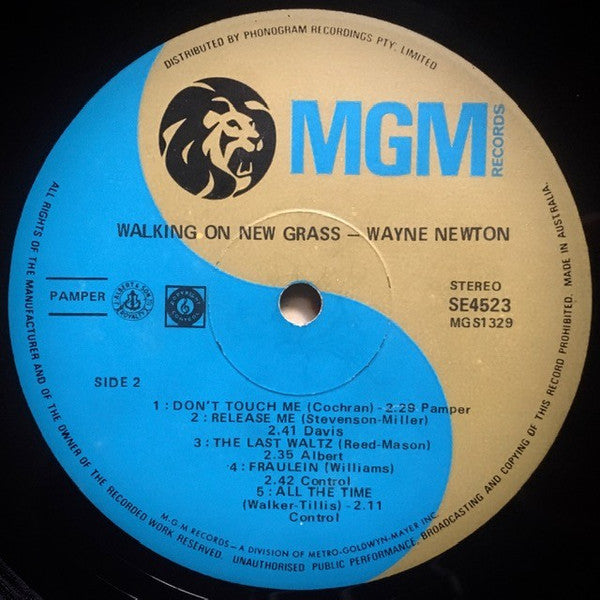 Wayne Newton : Walking On New Grass (LP, Album)