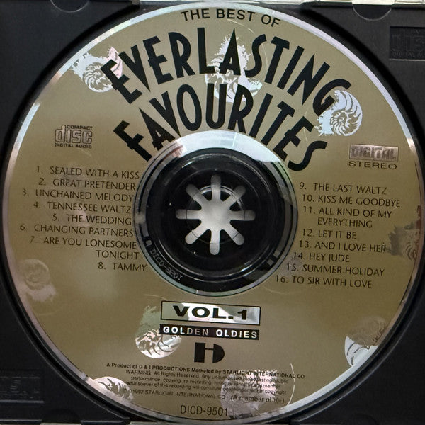 Various : The Best Of Everlasting Favourites - Vol.1 - Golden Oldies (CD, Comp)