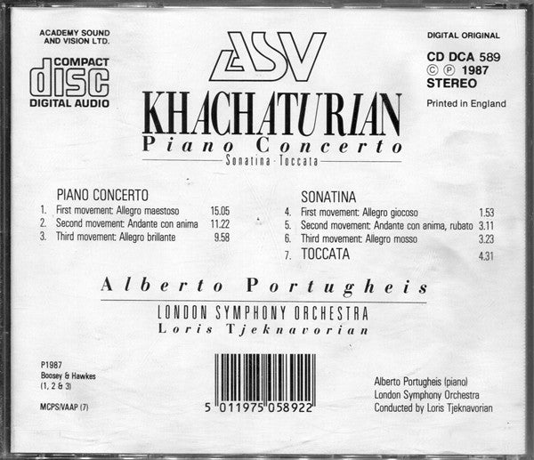 Khachaturian* : Piano Concerto (CD, Album)