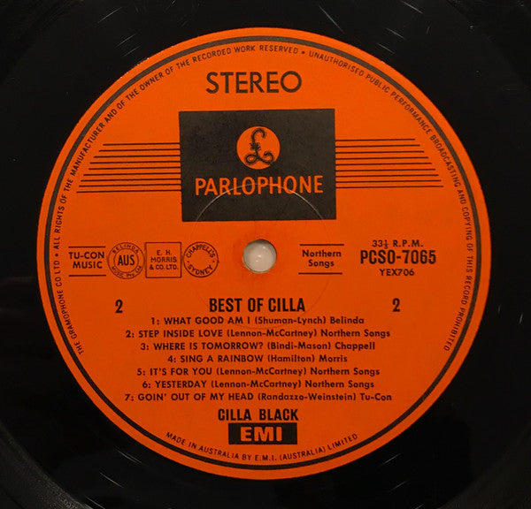 Cilla Black : Best Of Cilla (LP, Comp)