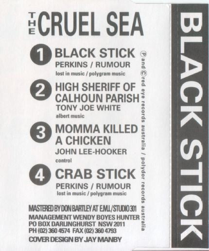 The Cruel Sea : Black Stick (CD, Single)
