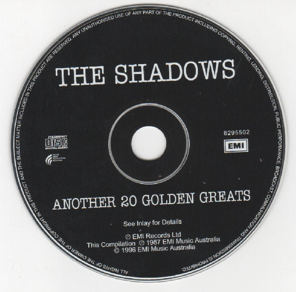 The Shadows : Another 20 Golden Greats (CD, Comp, RE)