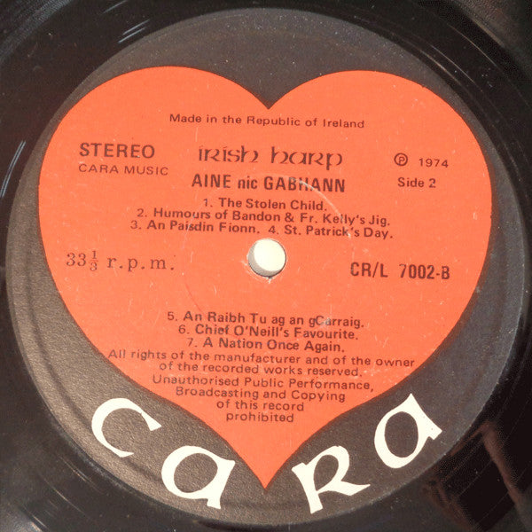 Áine NicGabhann* : Irish Harp (LP)
