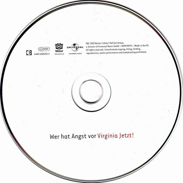 Virginia Jetzt! : Wer Hat Angst Vor Virginia Jetzt! (CD, Album, Copy Prot.)