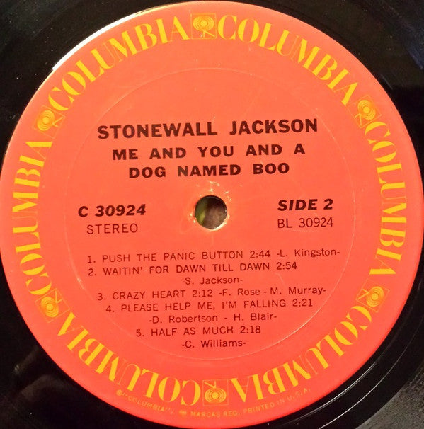 Stonewall Jackson : Me And You And A Dog Named Boo (LP, Album)