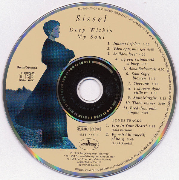 Sissel : Deep Within My Soul (CD, Album)