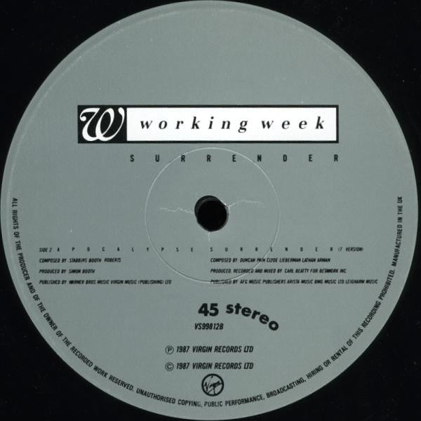 Working Week : Surrender (12")