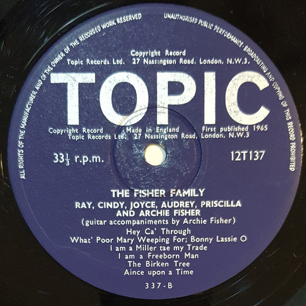 The Fisher Family : Traditional & New Songs From Scotland (LP, Album)
