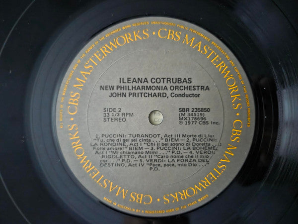 Ileana Cotrubas, New Philharmonia Orchestra, John Pritchard : Arias By Mozart, Donizetti, Verdi, And Puccini (LP)