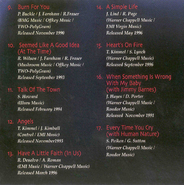 John Farnham : Anthology 1 (Greatest Hits 1986-1997) (CD, Comp, RM)