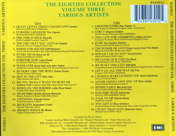 Various : The Eighties Collection Volume Three (CD, Comp)