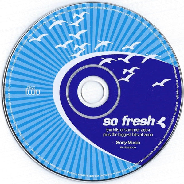 Various : So Fresh: The Hits Of Summer 2004 Plus The Biggest Hits Of 2003 (2xCD, Comp)