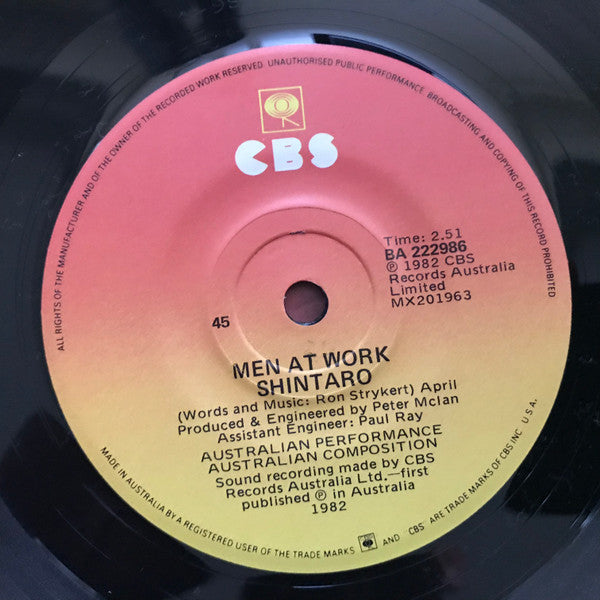 Men At Work : Dr. Heckyll & Mr. Jive (7", Single)