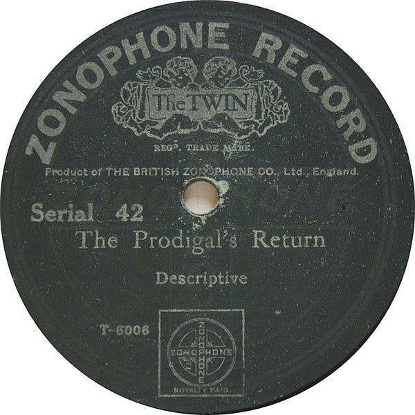 Unknown Artist / Annie Reese, Ernest Pike, Harold Wilde, Peter Dawson : A Naval Disaster / The Prodigal's Return (Shellac, 10")