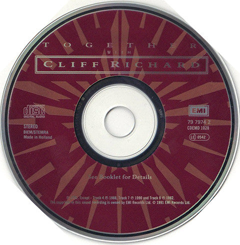 Cliff Richard : Together With Cliff Richard (CD, Comp)